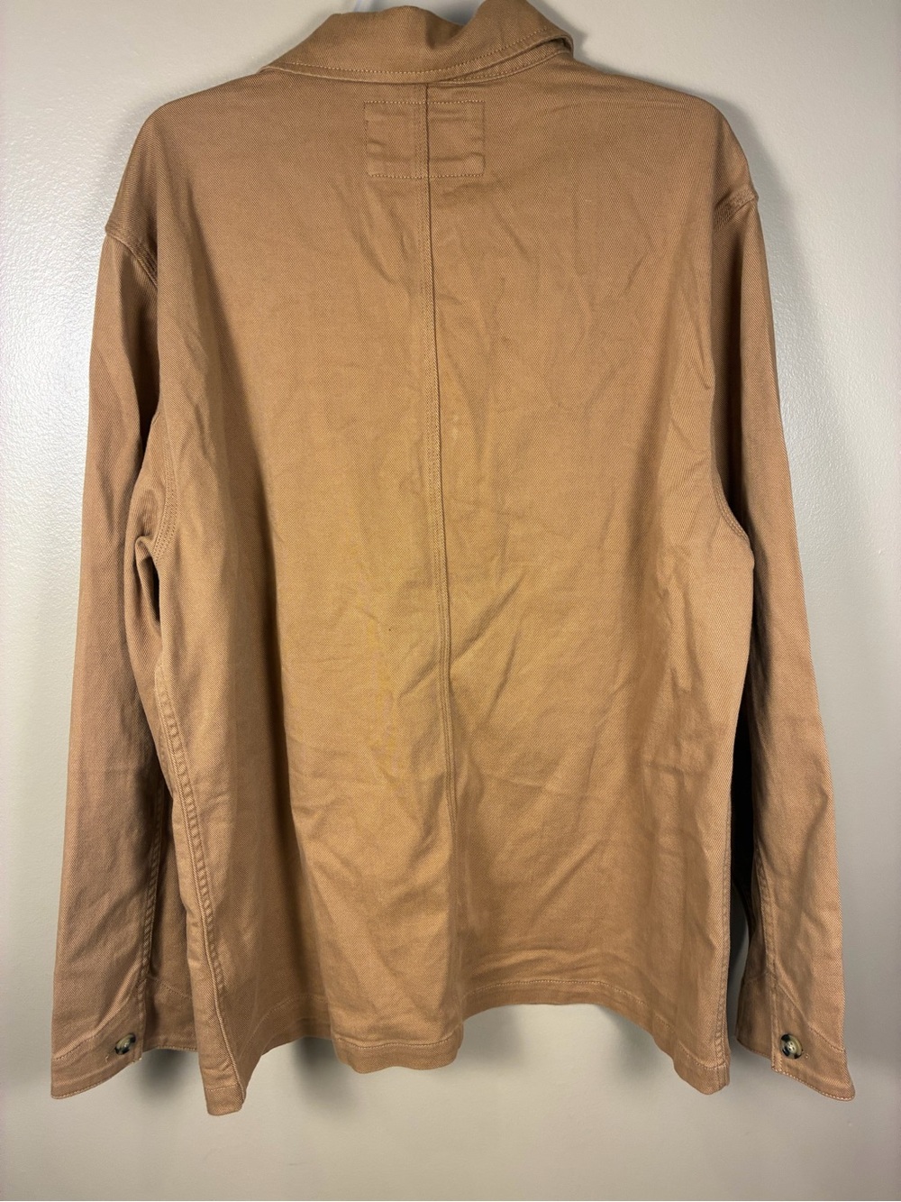 Quince Mens Organic Comfort Stretch Chore Jacket Tobacco - Picture 12 of 13